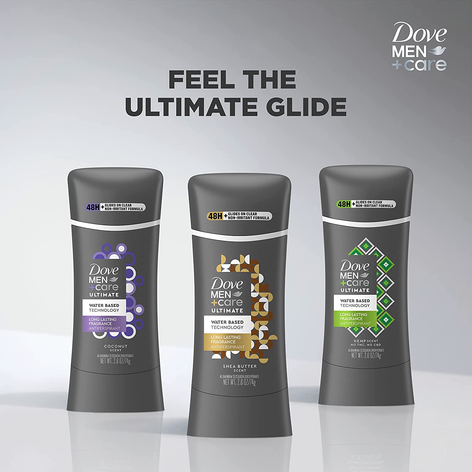 Dove Men+Care Ultimate Antiperspirant Stick Shea Butter 2 Count 48-Hour Sweat Protection Antiperspirant for Men 2.6 oz - Image 7
